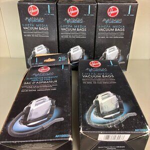 Genuine Hoover Platinum HEPA Vacuum Bags AH10005 2-Pack Type I - 10 Total Bags